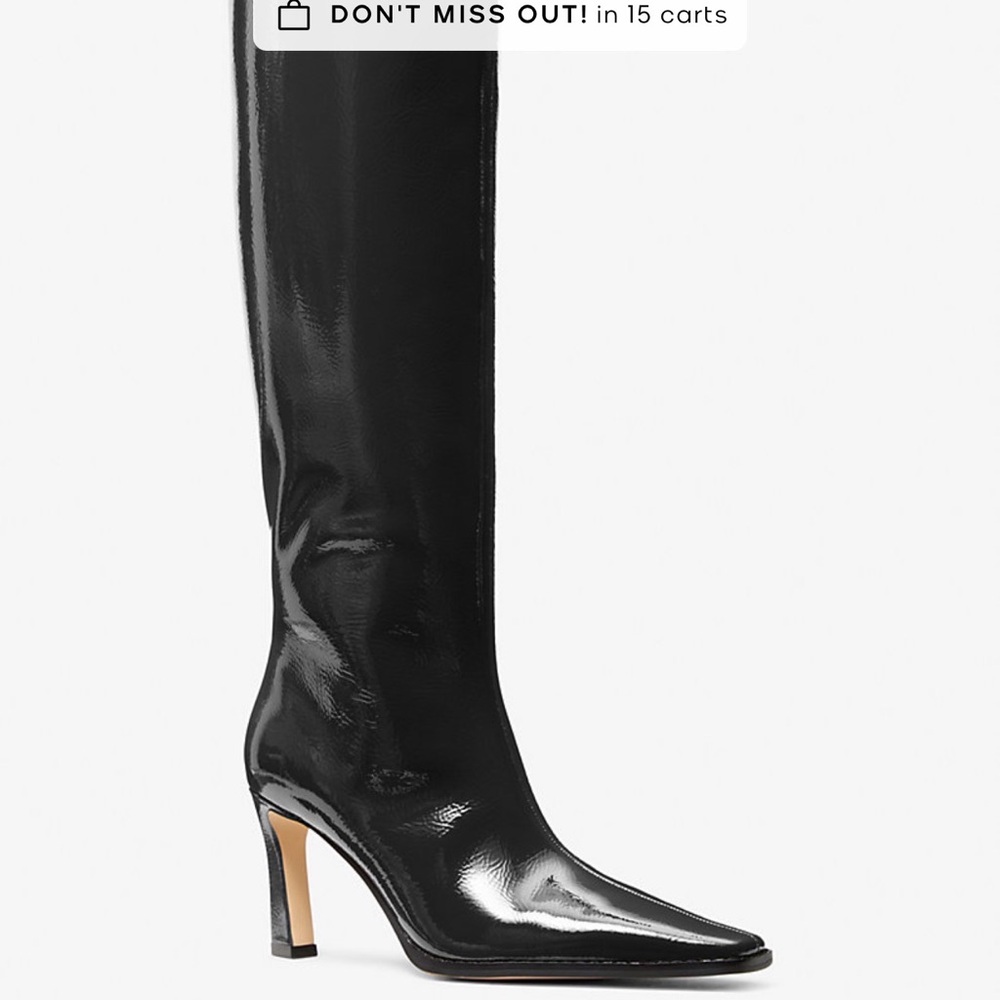 Michael Kors Darrah Black Heeled Boots 9